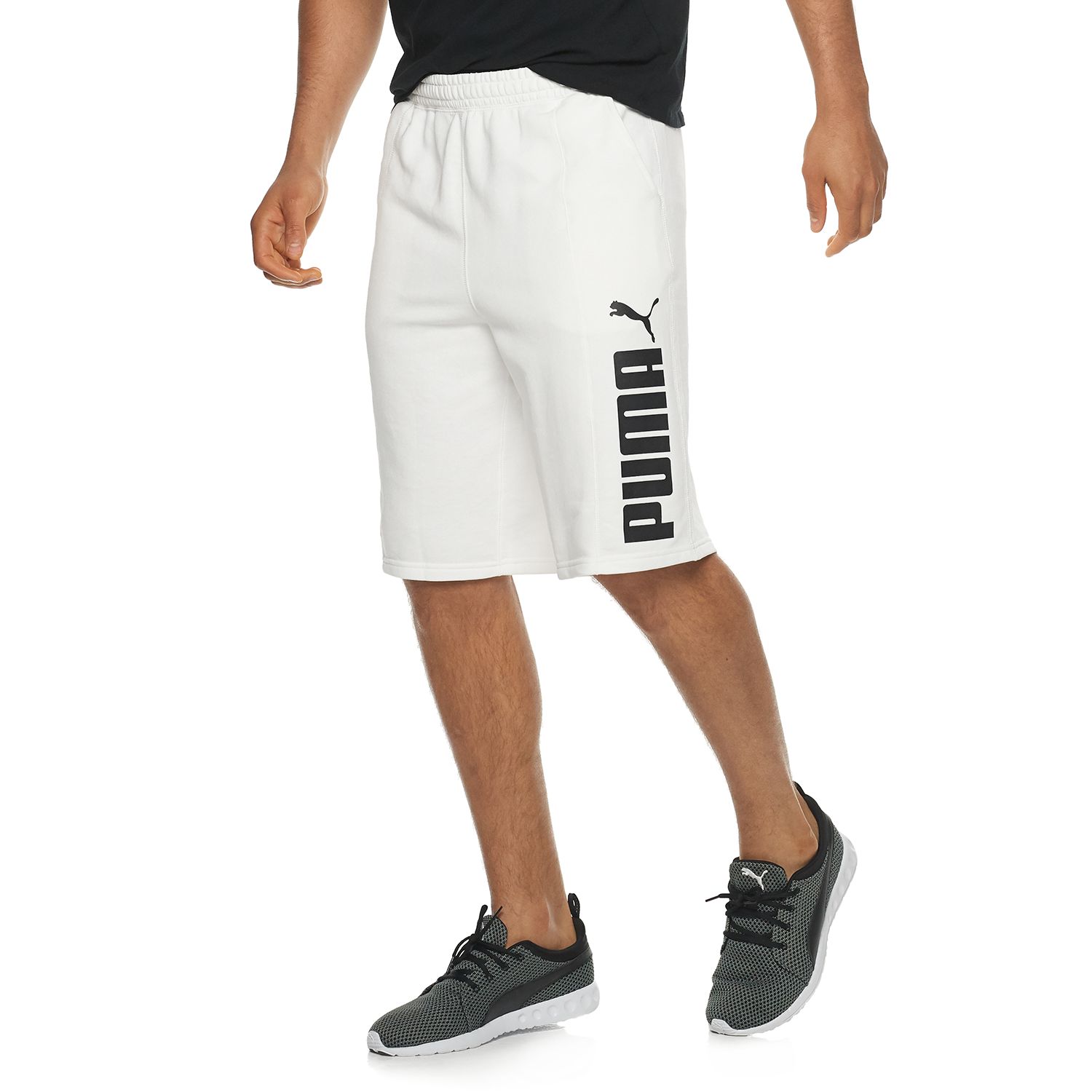 mens puma fleece shorts