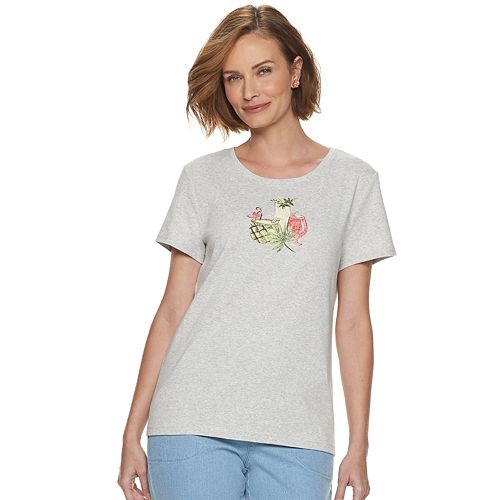 Women's Croft & Barrow® Summer Crewneck Tee