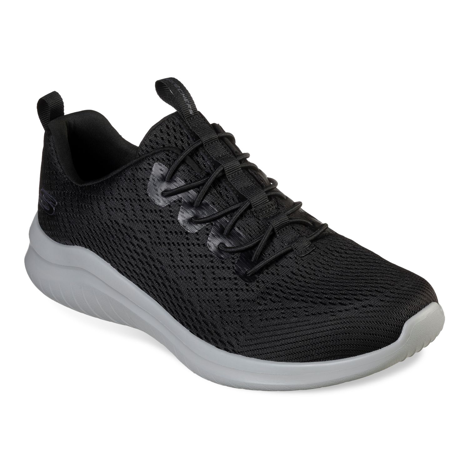 black memory foam sneakers