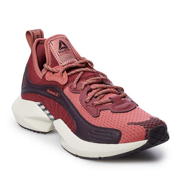 Reebok Sole Fury 00 DV9257 Womens Red Mesh Lace Up Athletic Running Shoes 
