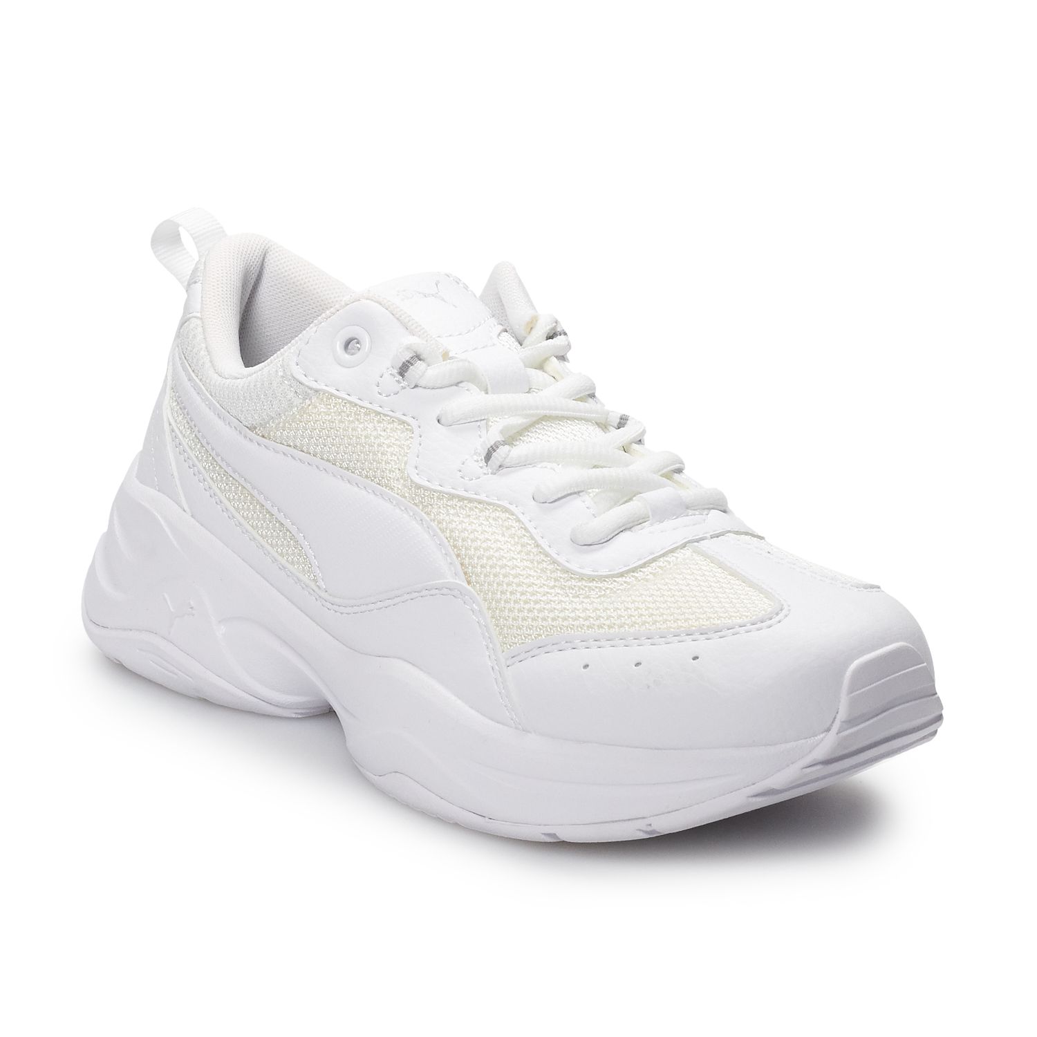 puma cilia chunky trainers black