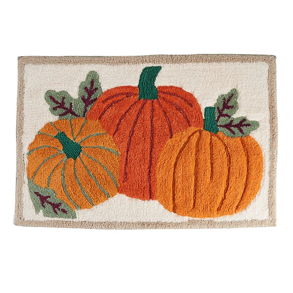 Celebrate Fall Together Pumpkin Trio Bath Rug