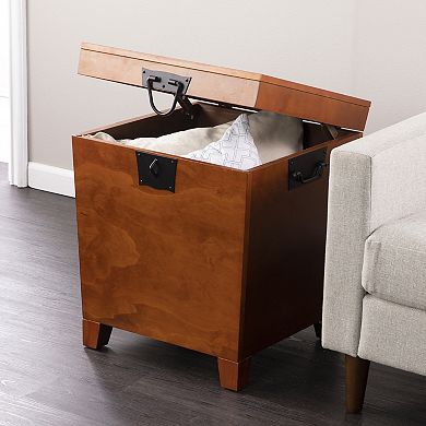 Pyramid Mission Trunk End Table