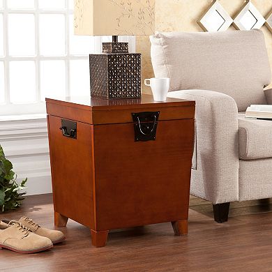 Pyramid Mission Trunk End Table