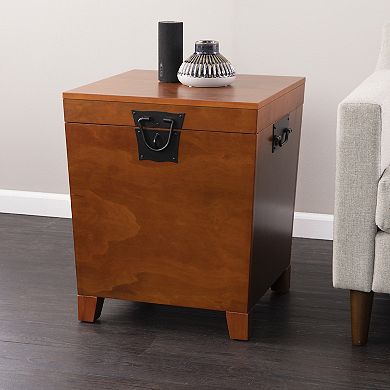Pyramid Mission Trunk End Table