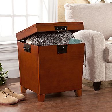 Pyramid Mission Trunk End Table