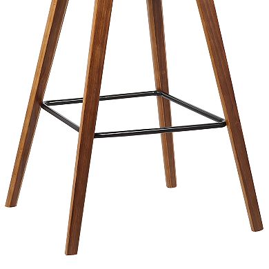 Armen Living Fox Mid-Century Counter Height Barstool