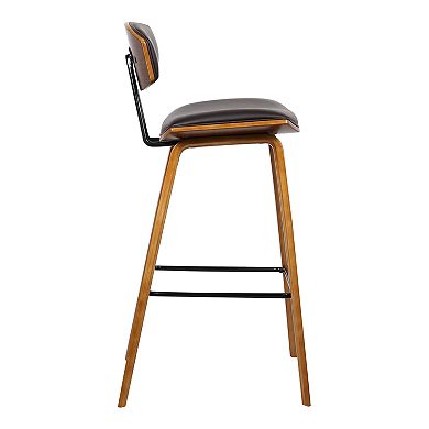 Armen Living Fox Mid-Century Counter Height Barstool