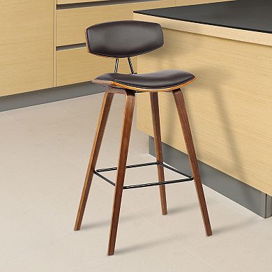 Armen Living Fox Mid-Century Counter Height Barstool