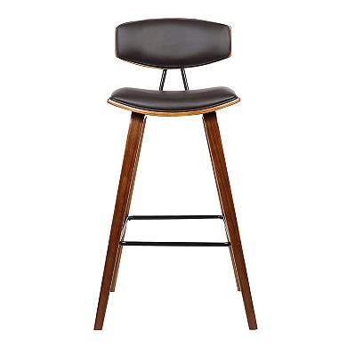 Armen Living Fox Mid-Century Bar Height Barstool