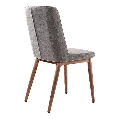 Armen Living Wade Mid-Century Dining Chair Set