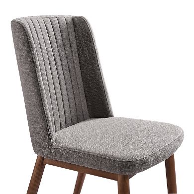 Armen Living Wade Mid-Century Dining Chair Set