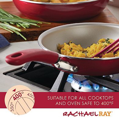 Rachael Ray Create Delicious Aluminum Nonstick 12.5-in. Deep Skillet