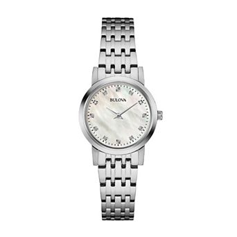 Bulova Women's Diamond Accent Stainless Steel Watch - 96P175