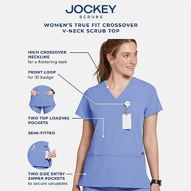 Women's Jockey® Scrubs True Fit Crossover V-Neck Top 2299