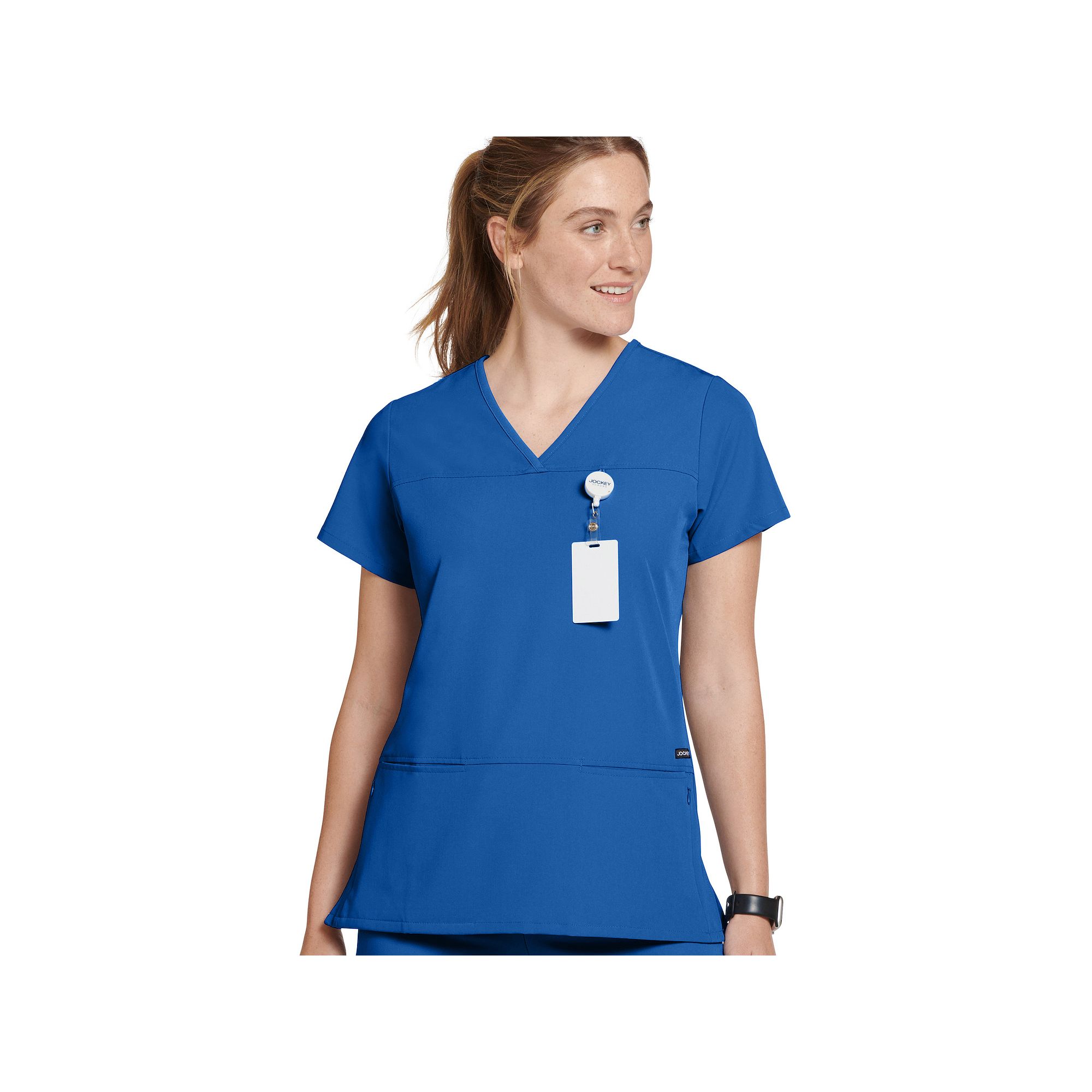 Womens Jockey® Scrubs True Fit Crossover V-Neck Top 2299, Size: 3XL, Roya