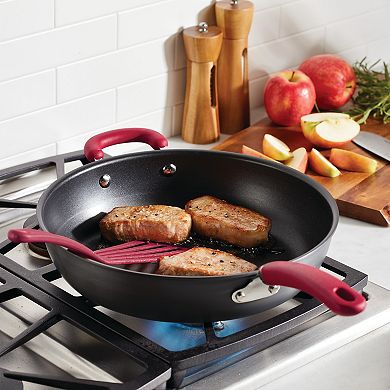 Rachael Ray Create Delicious Hard-Anodized Aluminum Nonstick Deep Skillet