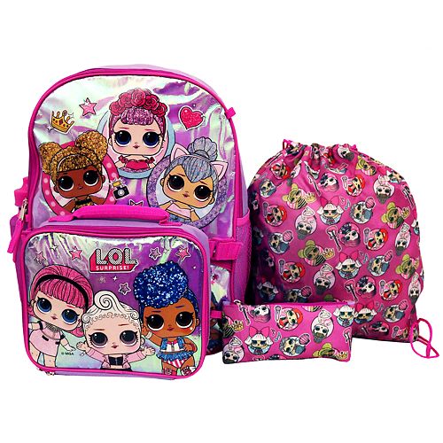 Girls' LOL Surprise 5-Piece Backpack Set