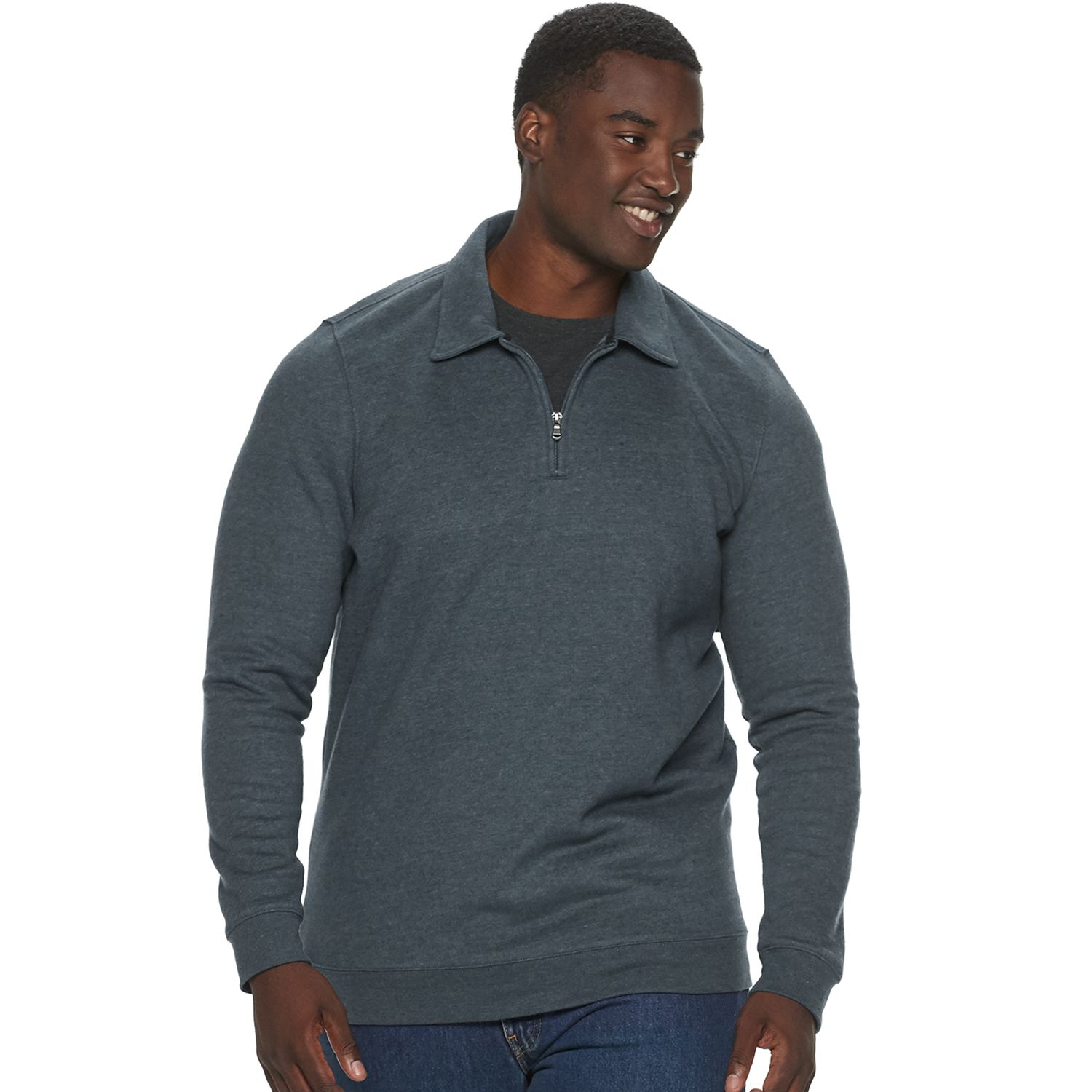 quarter zip pullover big and tall