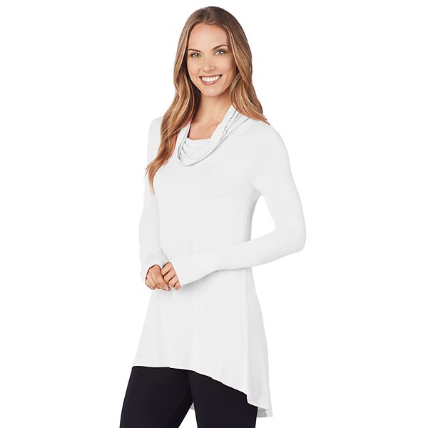 Women's Cuddl Duds® Softwear with Stretch Long Sleeve Cowl Tunic