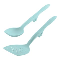 Sky Blue Tools and Gadgets Lazy Chop and Stir, Flexi Turner and Scraping  Spoon Set