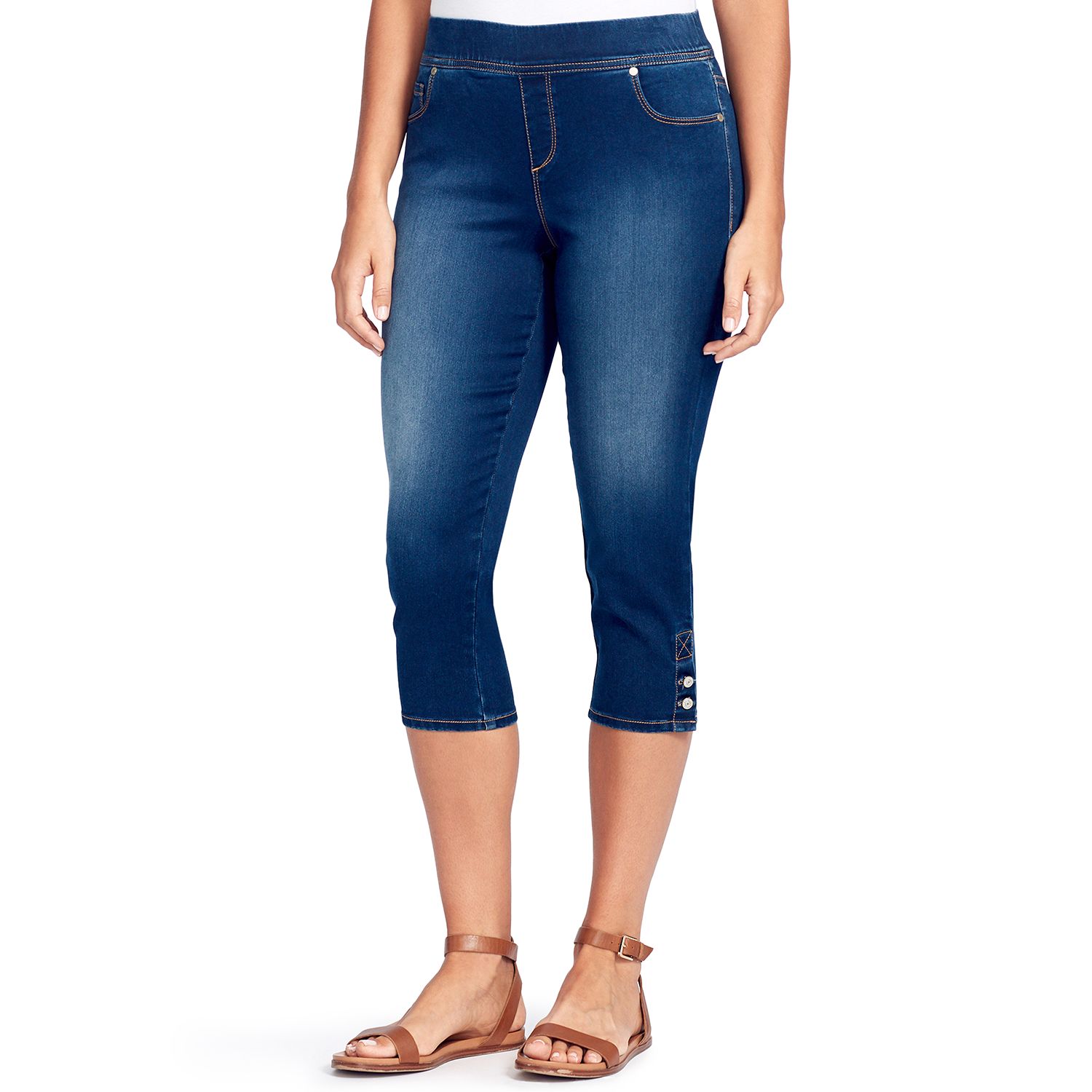 gloria vanderbilt avery pull on jeans