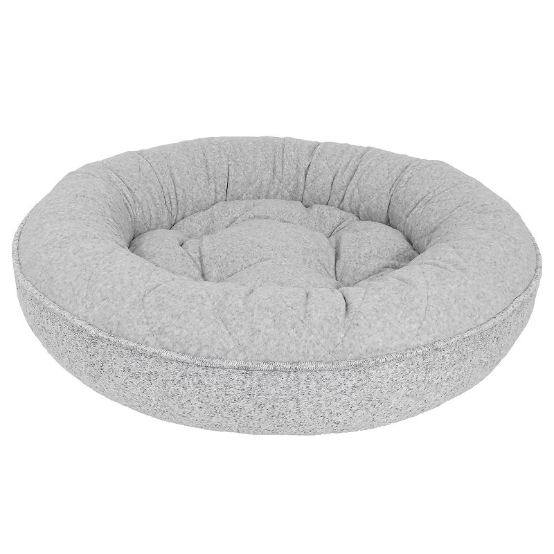 Arlee Donut Lounger & Cuddler Style Pet Bed, Grey