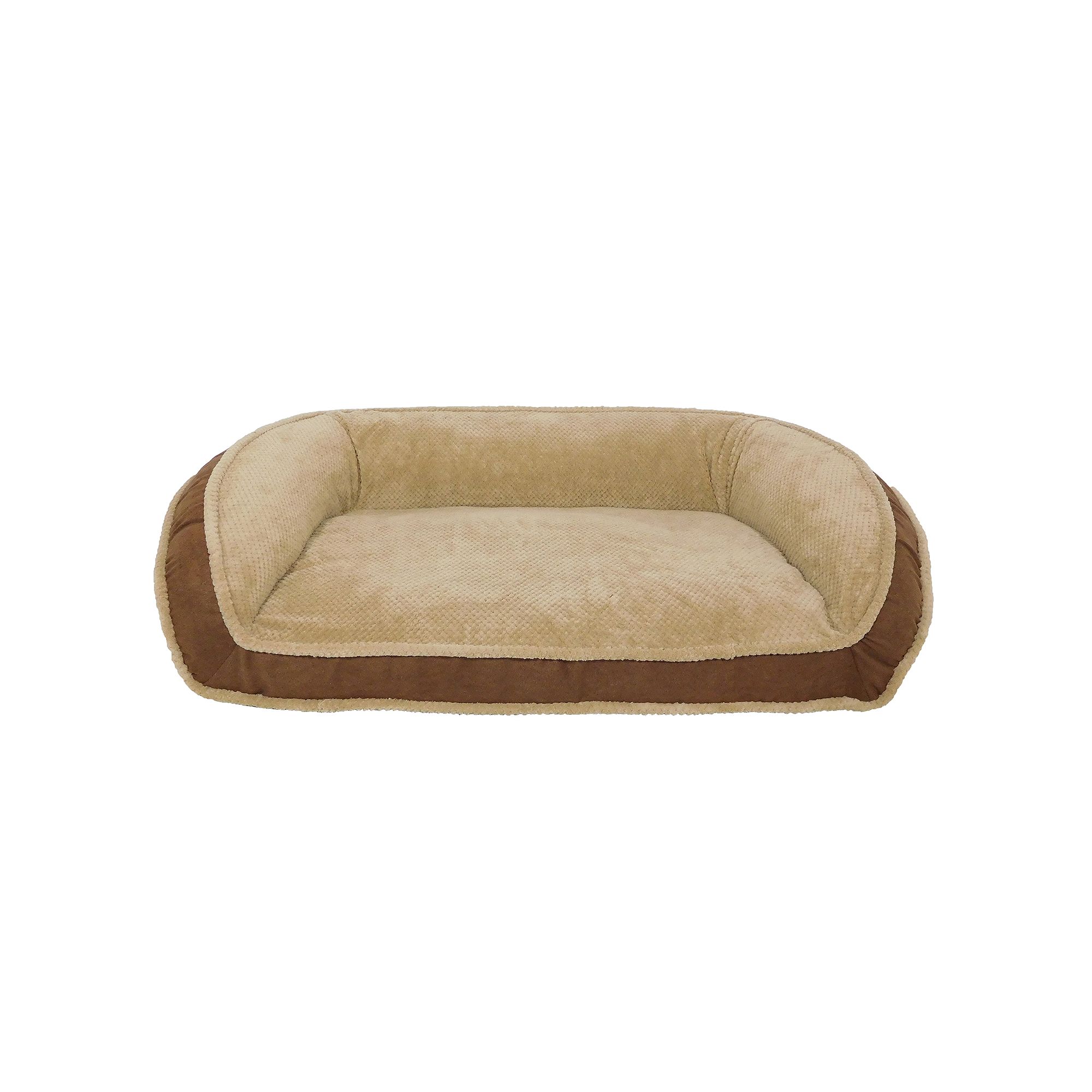Arlee Deep Seated Lounger Sofa & Couch Style Pet Bed, Brown