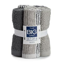 The Big OneÂ® 6-pack Multi Color Washcloths