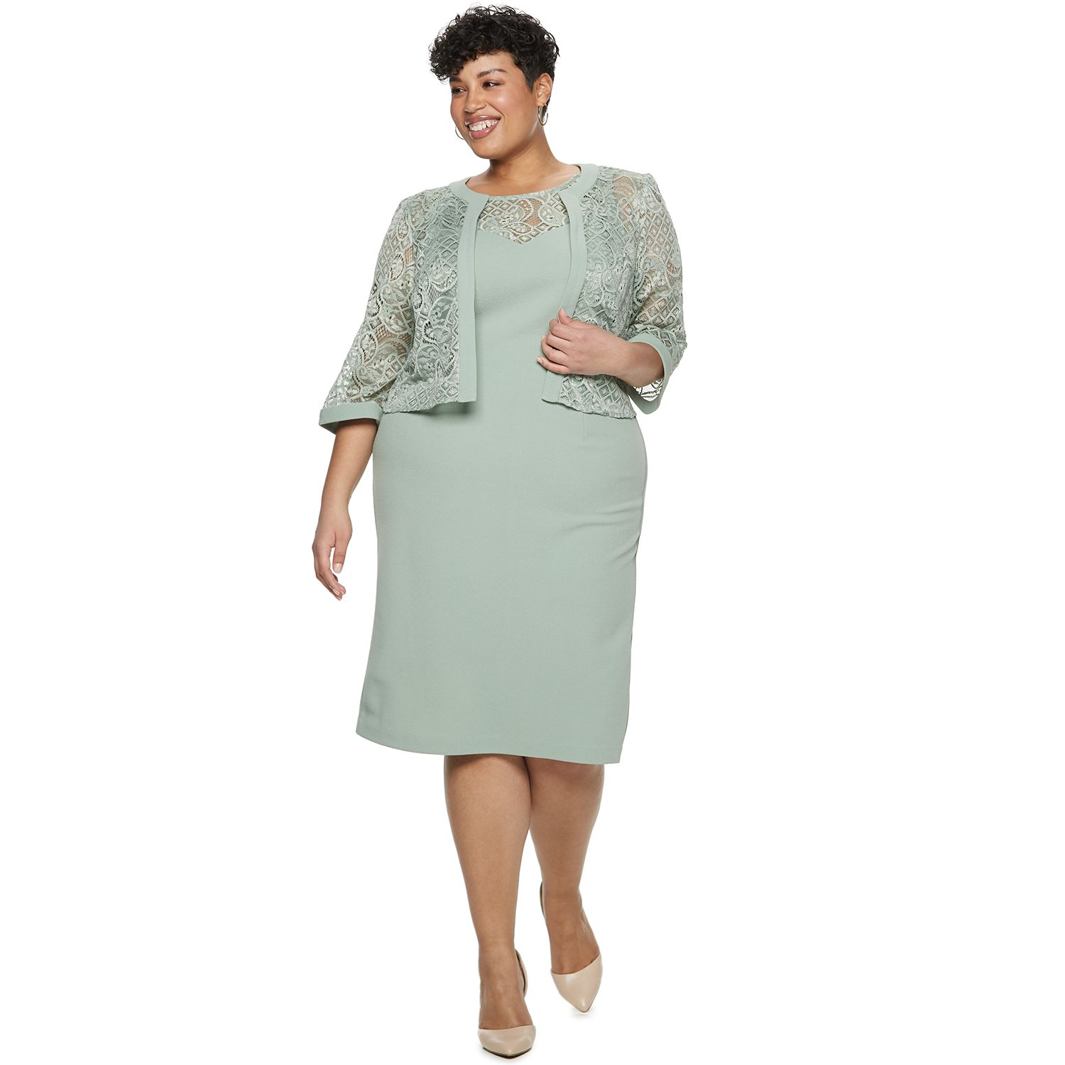 maya brooke embroidered jacket dress