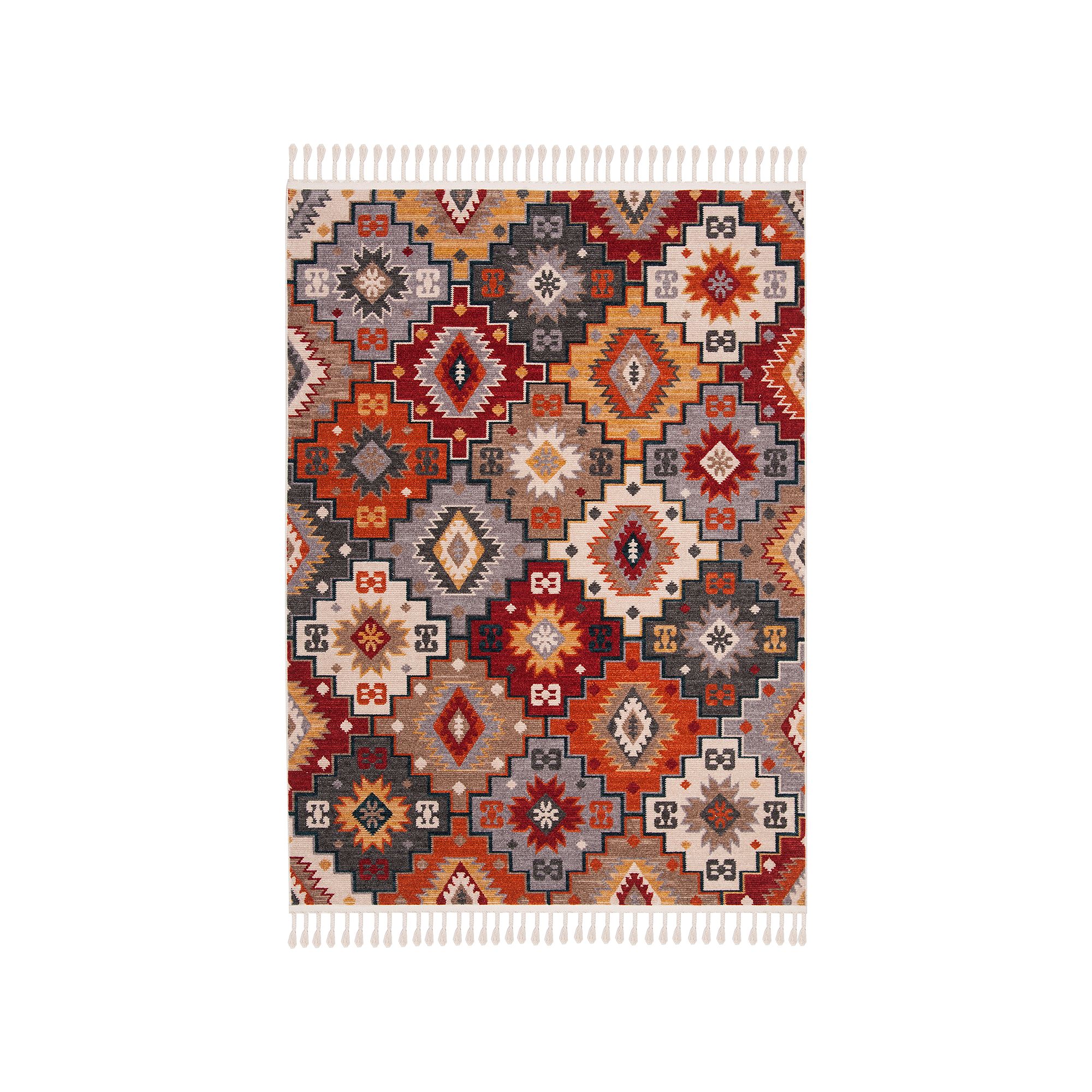 Safavieh Farmhouse Krista Rug, Gray Red