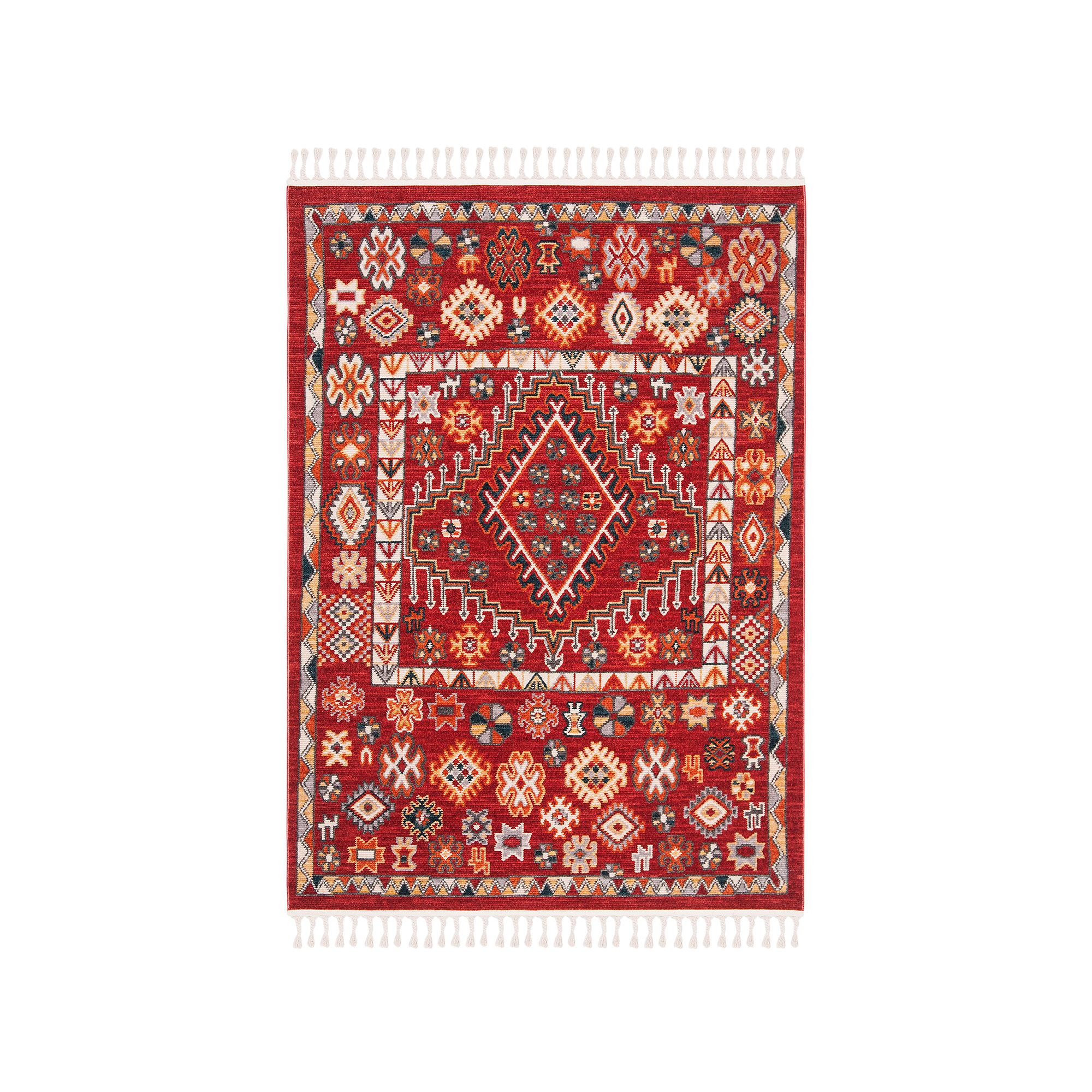 Safavieh Farmhouse Sarah Rug, Red Ivory