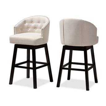 Baxton Studio Theron Bar Stool 2 pc Set