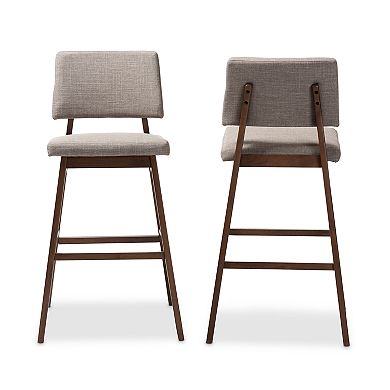 Baxton Studio Colton Bar Stool 2-piece Set