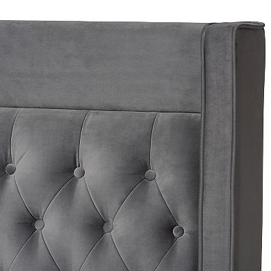 Baxton Studio Valery Tufted Bed