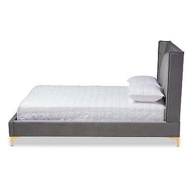 Baxton Studio Valery Tufted Bed