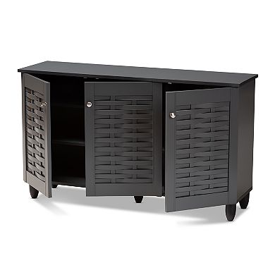 Baxton Studio Winda Shoe Storage Cabinet