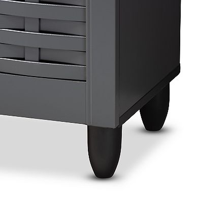 Baxton Studio Winda Shoe Storage Cabinet