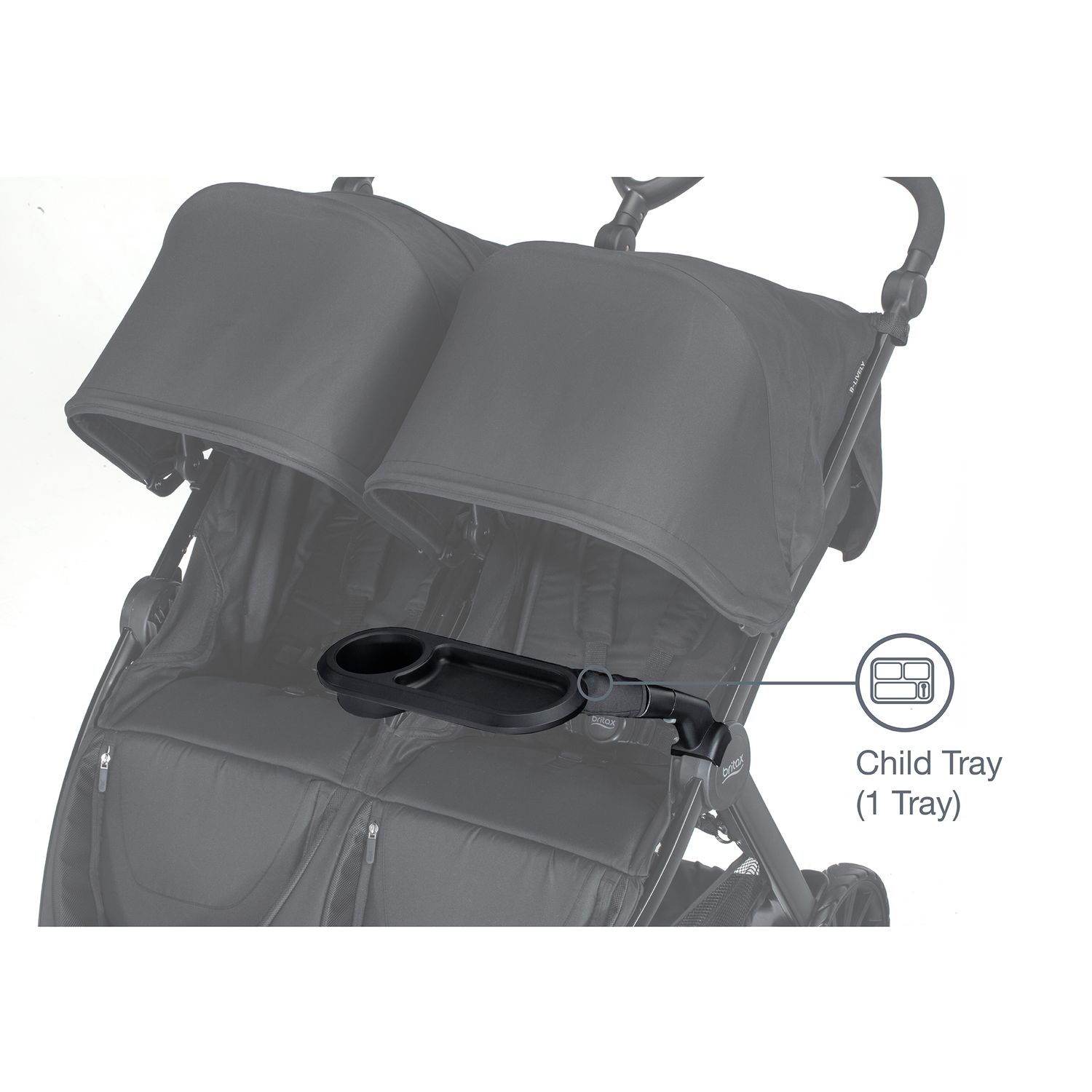 britax b free child tray