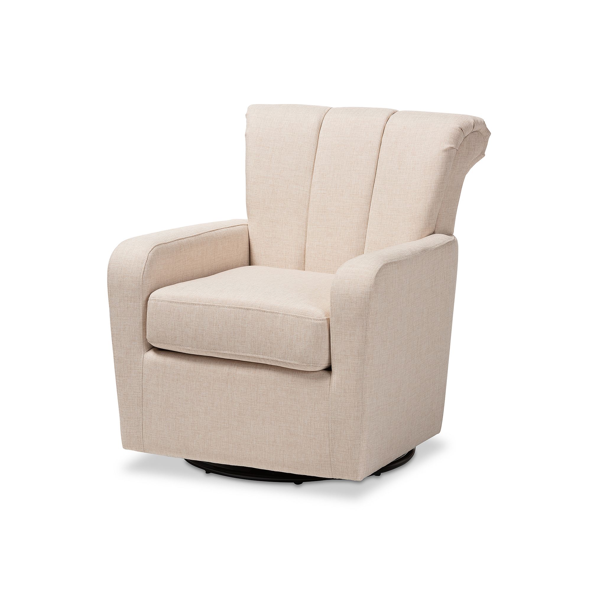 Baxton Studio Rayner Arm Chair, Beige