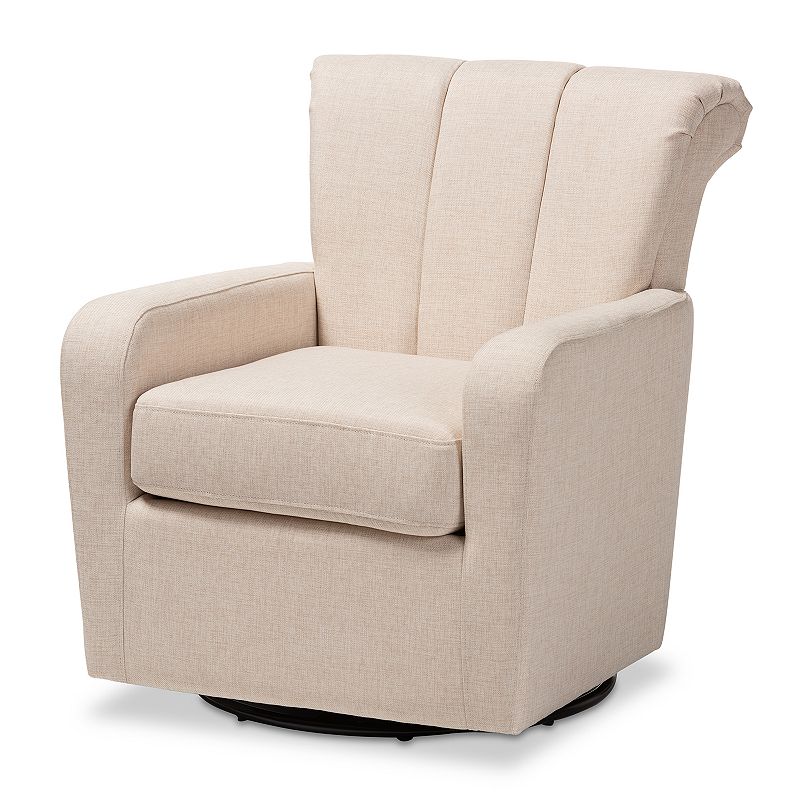 Baxton Studio Rayner Arm Chair, Beige