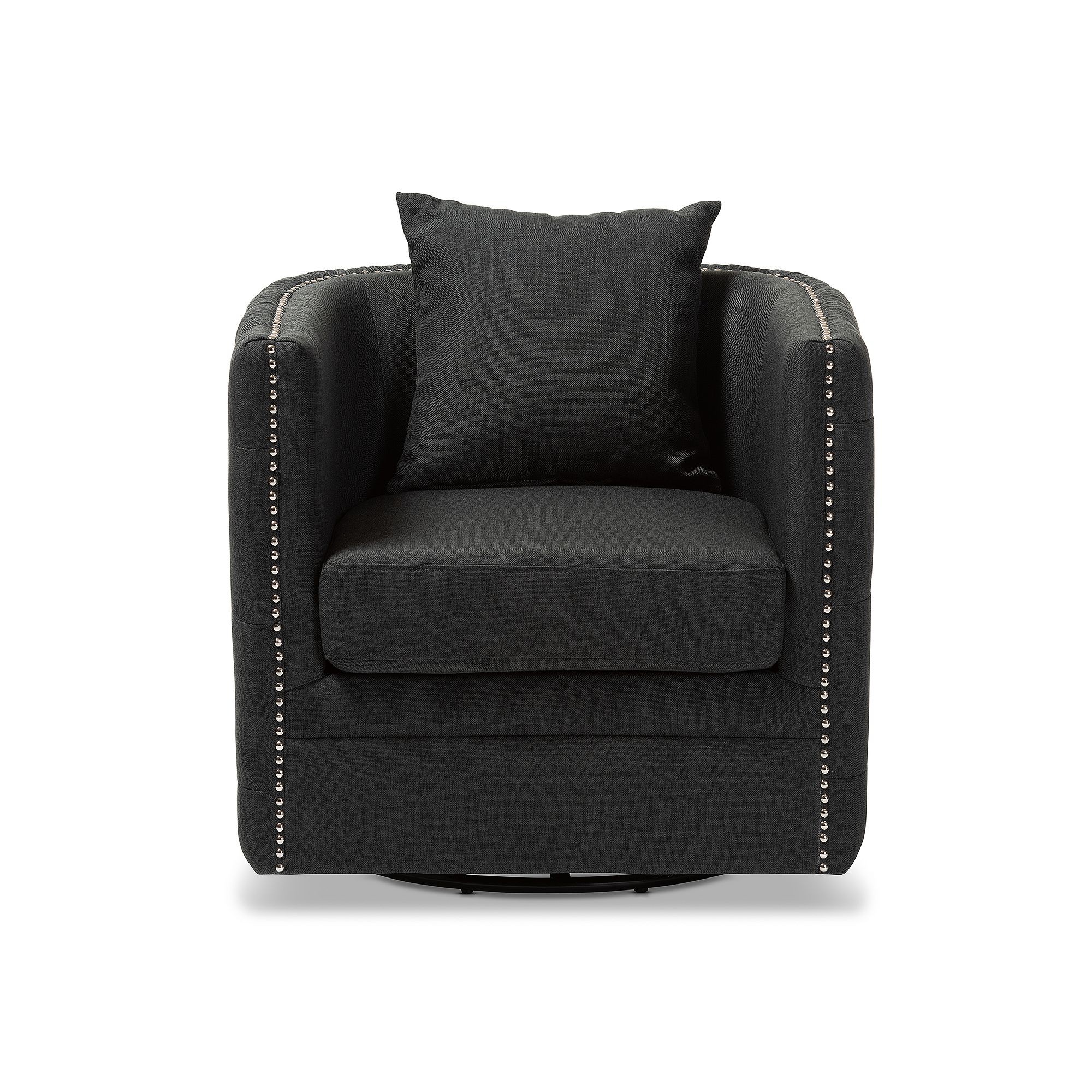 Baxton Studio Micah Arm Chair, Gray