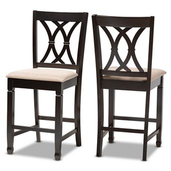 Baxton Studio Reneau Counter Stool 2 pc Set