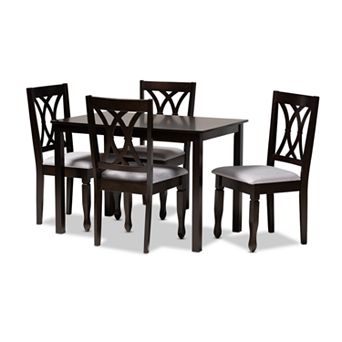 Baxton Studio Reneau Dining Table & Chair 5 pc Set