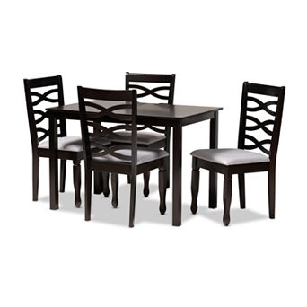 Baxton Studio Lanier Dining Table & Chair 5 pc Set