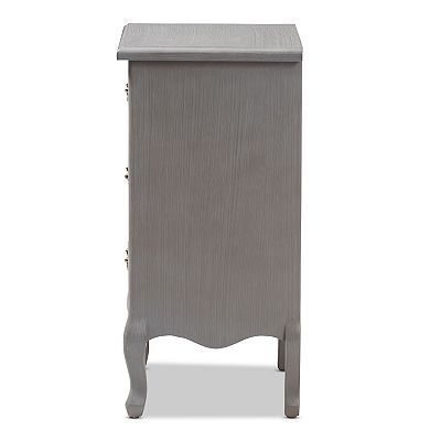 Baxton Studio Capucine Nightstand Table