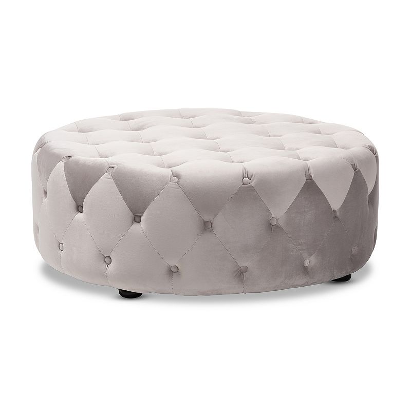 Baxton Studio Cardiff Ottoman, Grey