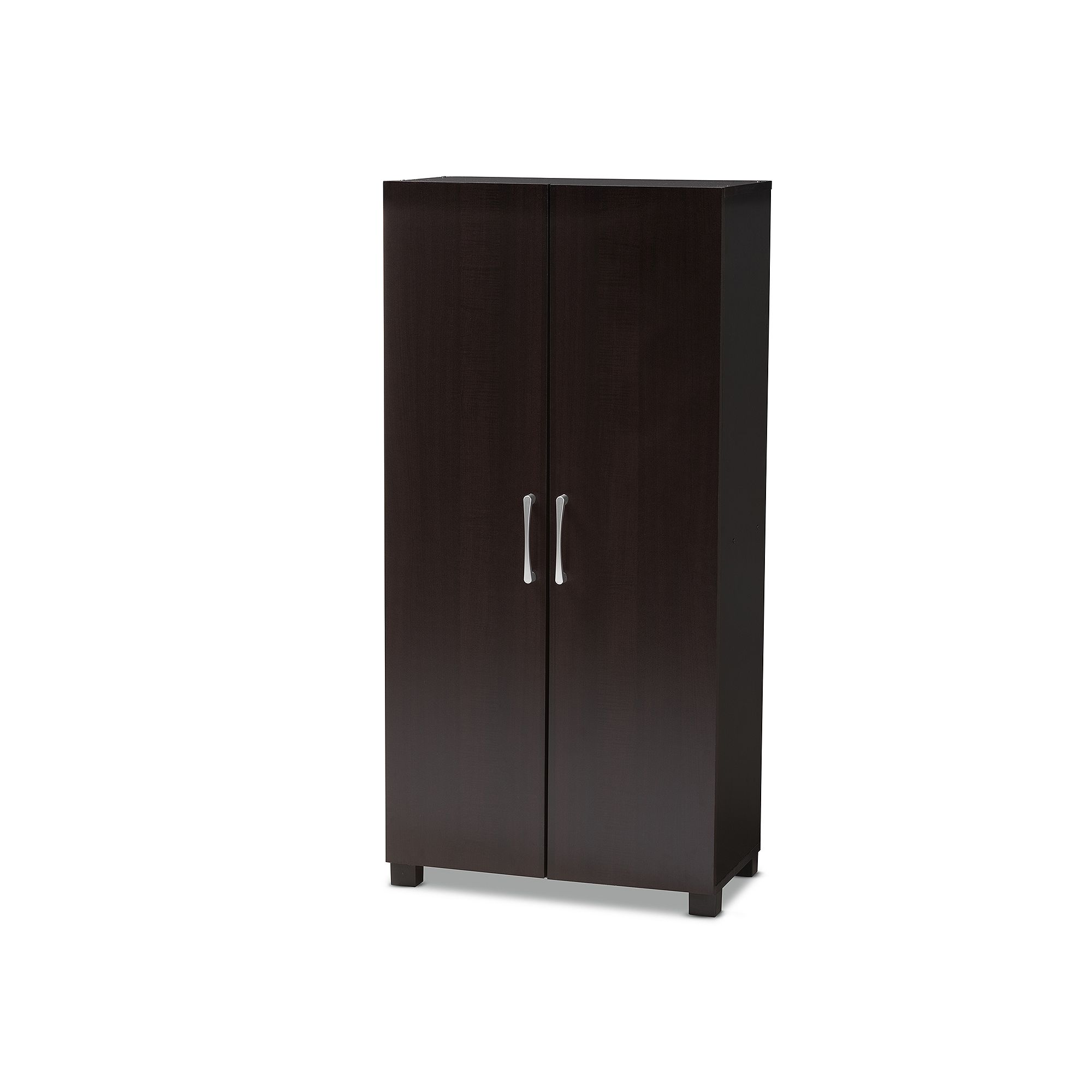 Baxton Studio Marine Shoe Cabinet Floor Decor, Brown