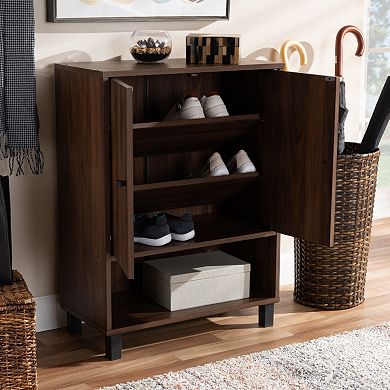 Baxton Studio Rossin Shoe Storage Cabinet