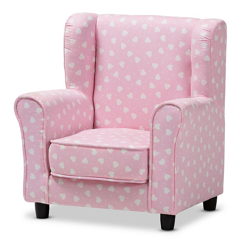 Baxton Studio Selina Pink Kids Chair